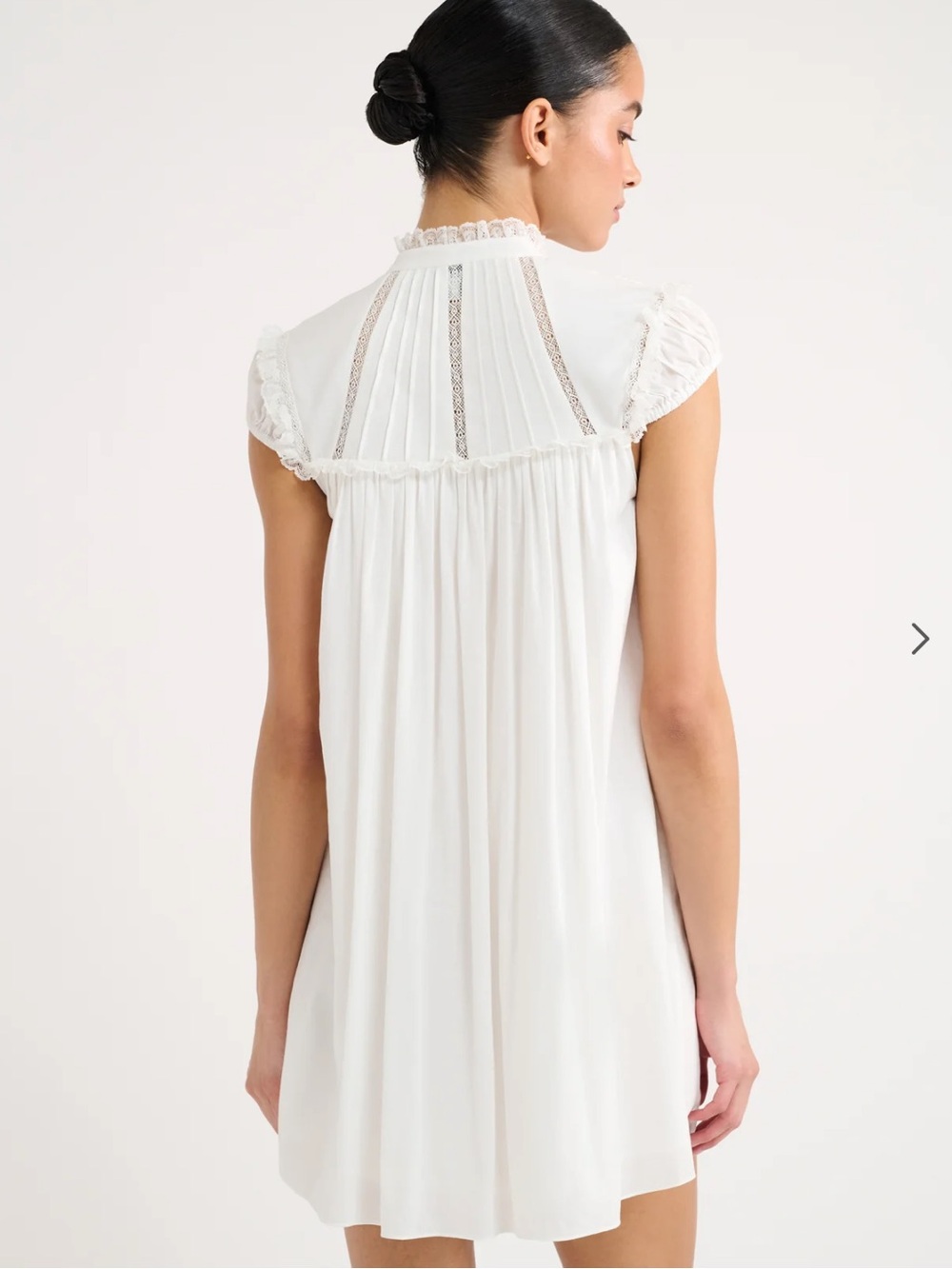NWT Rumored Olive Grove Mini Dress White - Picture 3 of 7